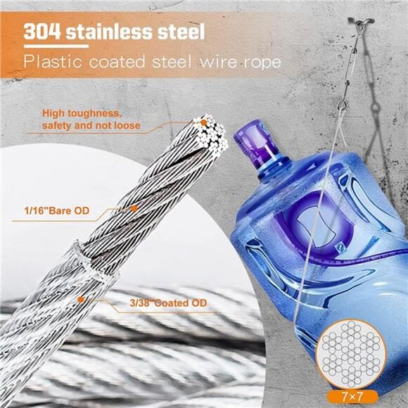 String Lights Hanging Kit,Globe String Lights Suspension Kit - Picture 3 of 7